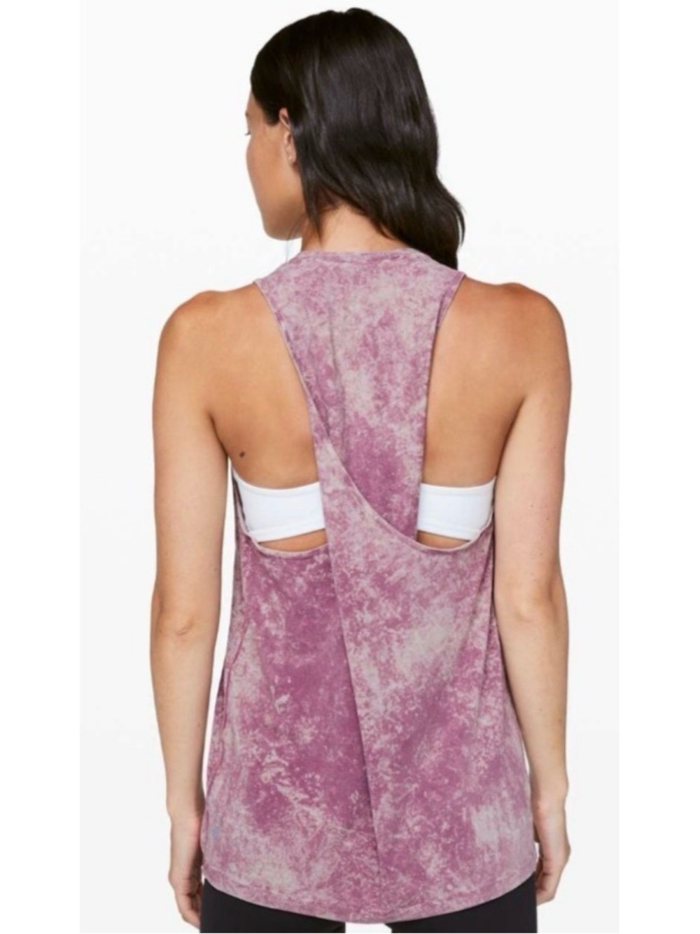 Lululemon Element Tank Cloud Wash Vintage Plum Purple Size 6